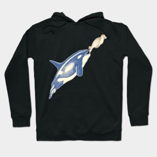 Killer Whale VS Seal Hoodie